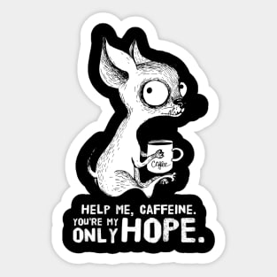 Help Me Caffeine Sticker